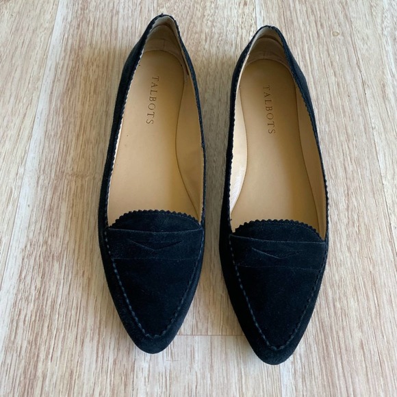 Talbots Velvet Black Flats Loafers Womens Size 6.5 - Picture 4 of 10
